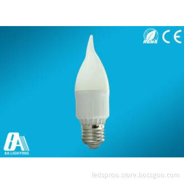 Family Decorative E27 Led Candle bulb lighting 3 Watt 2800K